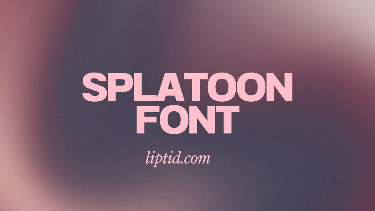 Splatoon Font