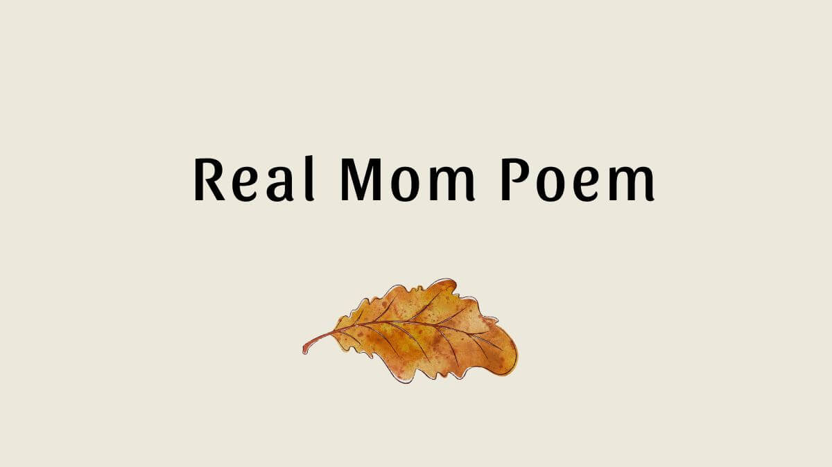 The Real Mom Poem: A Guide to Emotional Well-Being