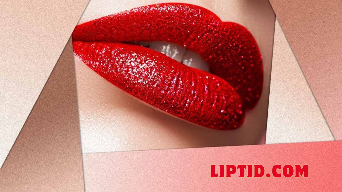 Red Glitter Lipstick